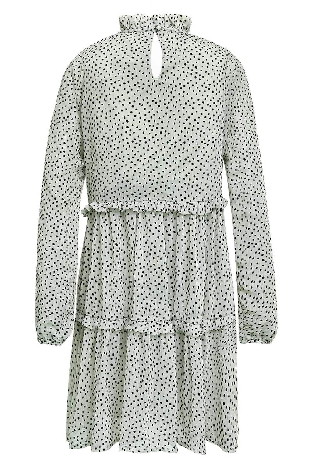 Polyester Women's Midi Dress Tiered Ruffle Design h5Picture4