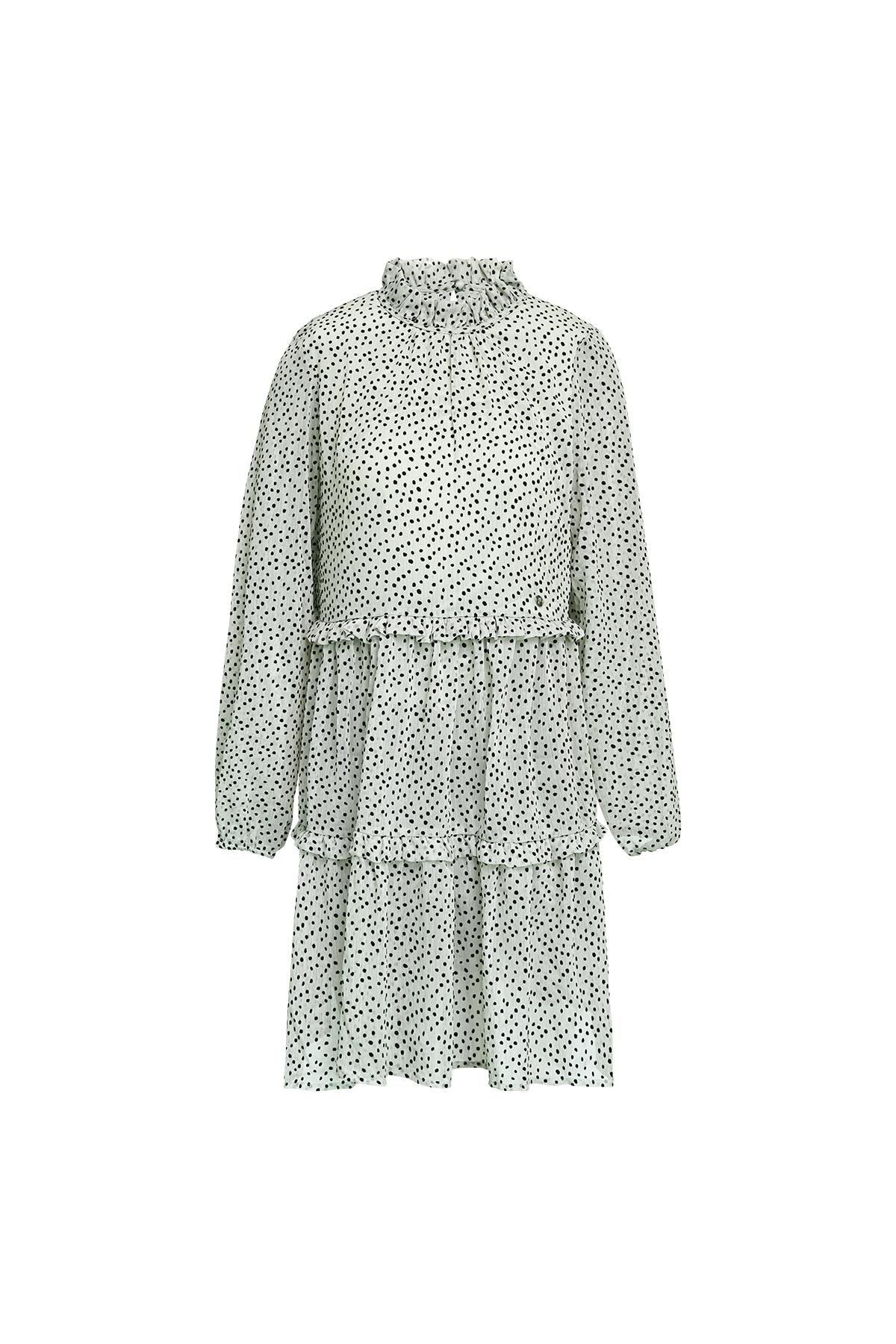 Groothandel Dames Midi Jurk van Polyester met Gelaagde Ruches
