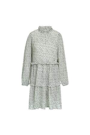 Polyester Women's Midi Dress Tiered Ruffle Design h5