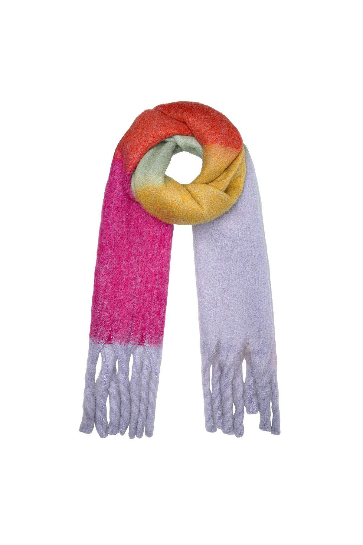 Eşarp açık renkler Rose Polyester h5 