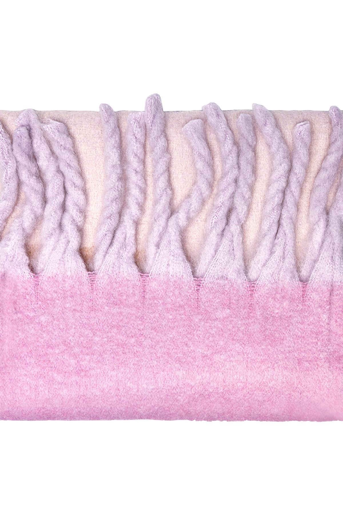Groothandel Sjaal Polyester Lichtgewicht Effen - Roze, foto 2 van 6