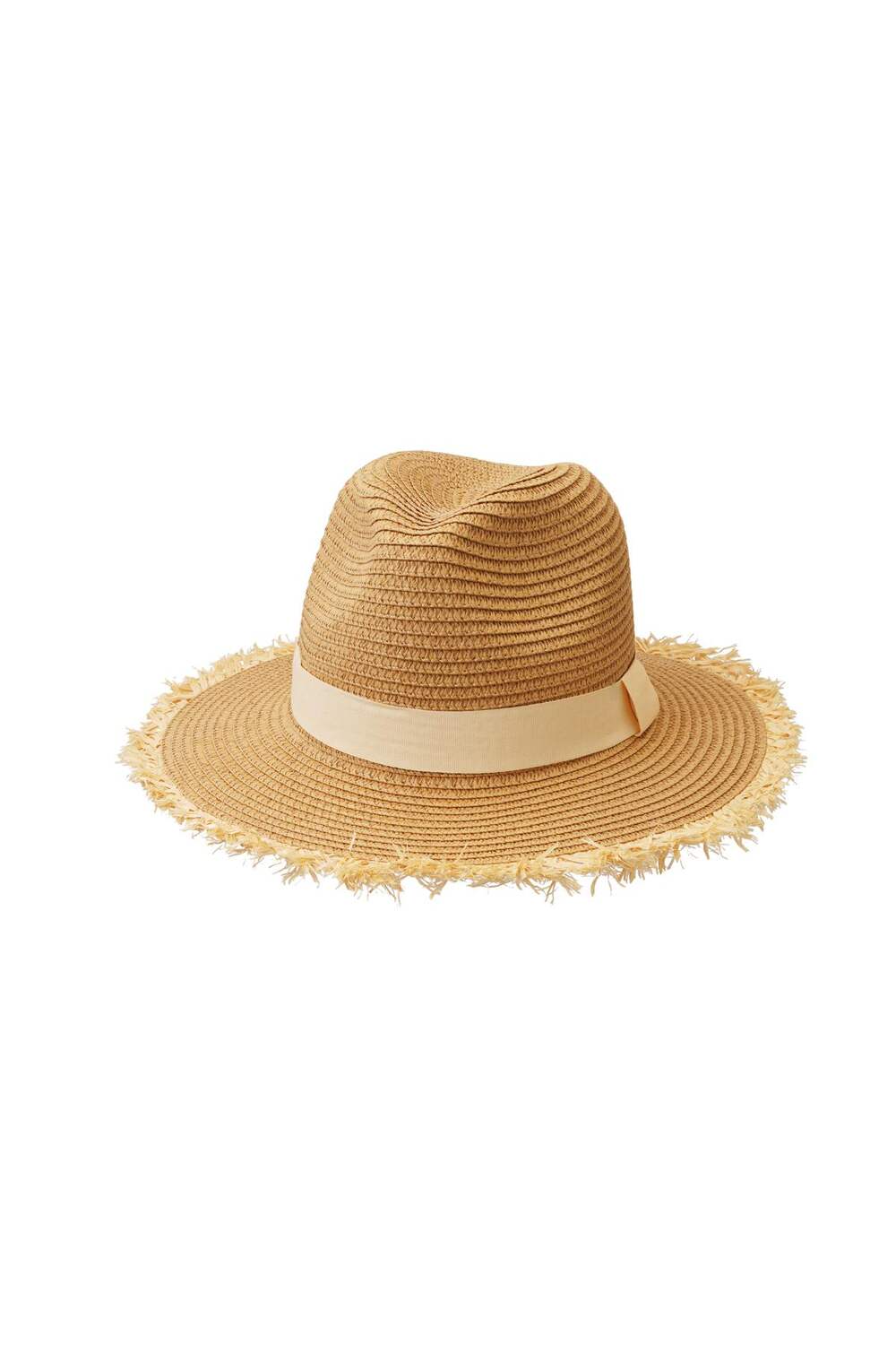 Sombrero de paja con detalle Blanco marfil Paper