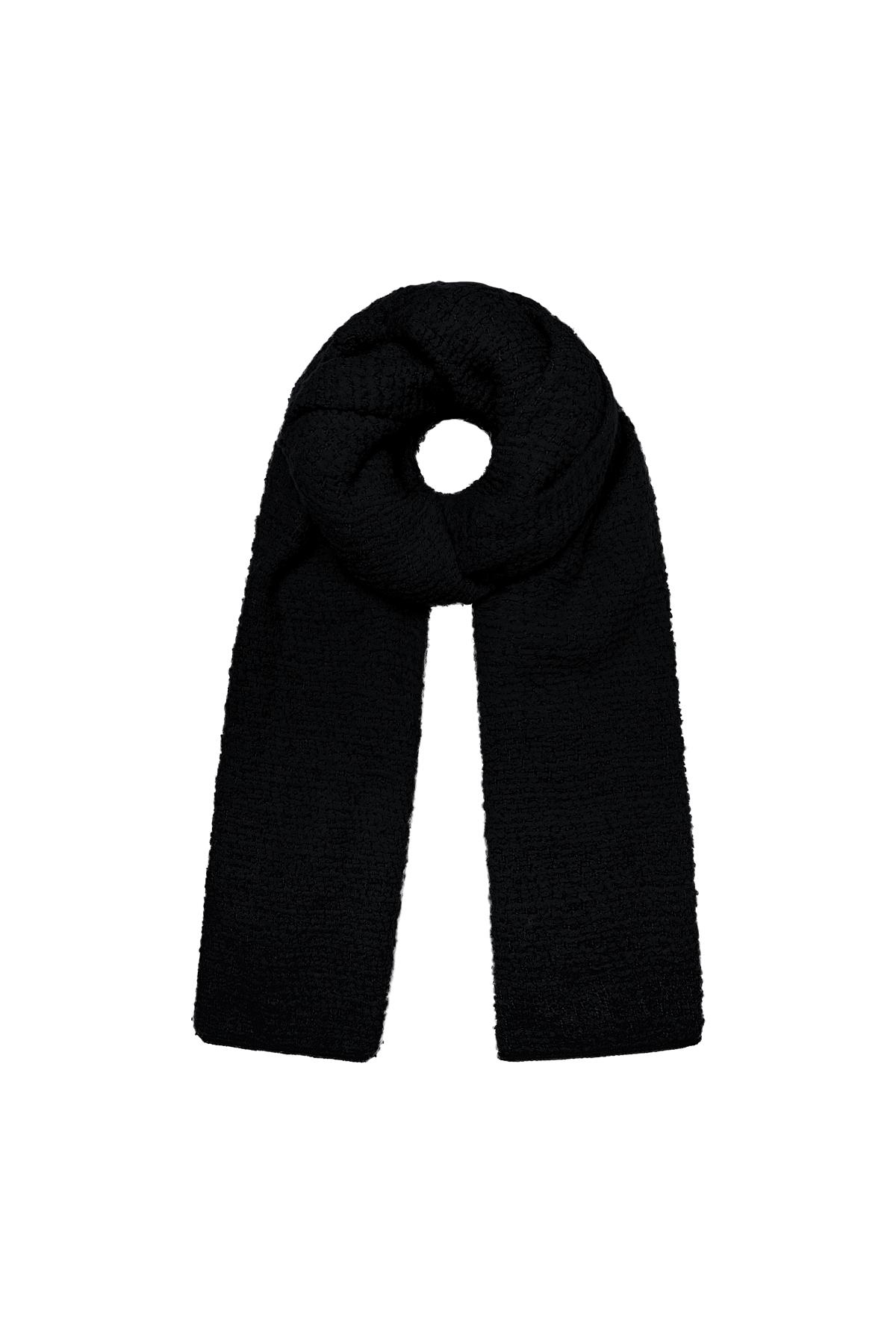 Groothandel Wintersjaal met reliëfpatroon Groen Polyester Set van 1, foto 5 van 6
