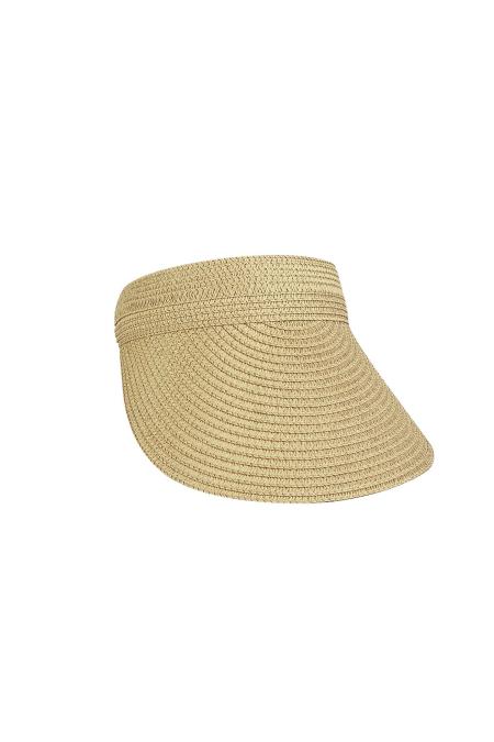 Sun Visor cap straw White Paper