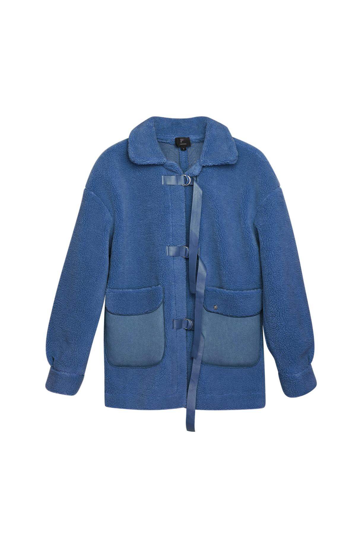 Polyester Women's Jacket Oversized Belted Design h5 