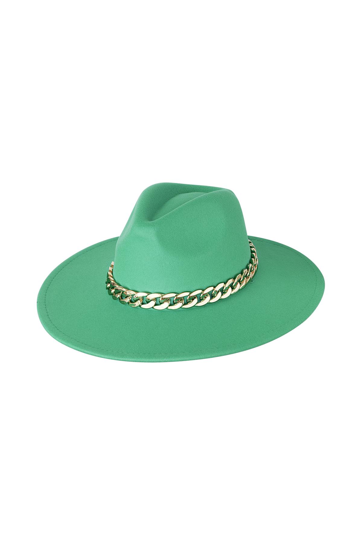 Groothandel Fedora Hoed Groen Polyester Unisex Een Maat