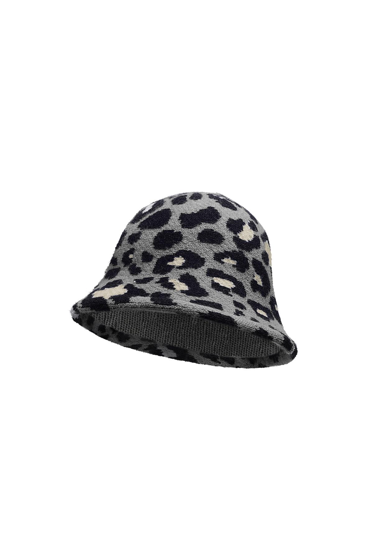 Groothandel Bucket Hat Dierenprint Grijs Acryl Spons Unisex Maat Uniek Brand, foto 5 van 6