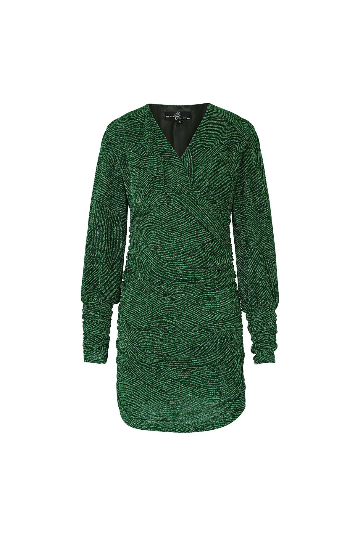 Yehwang Jurk festive - Holiday essentials Groen Polyamide L