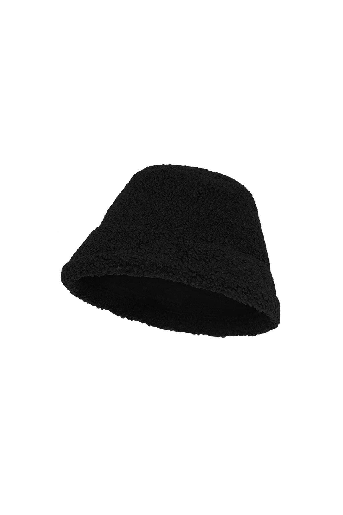 Bucket hat 2 sides Black Polyester