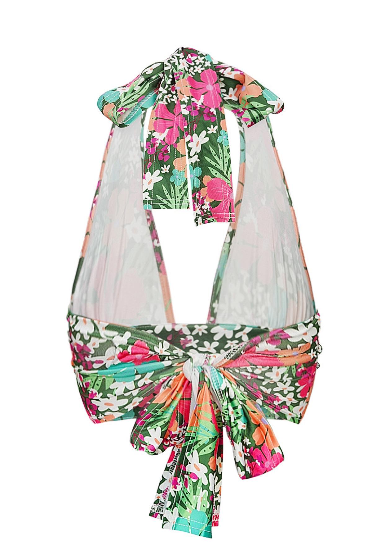 Top kleurrijke bloemen - groen/roze Multi S h5 Afbeelding7