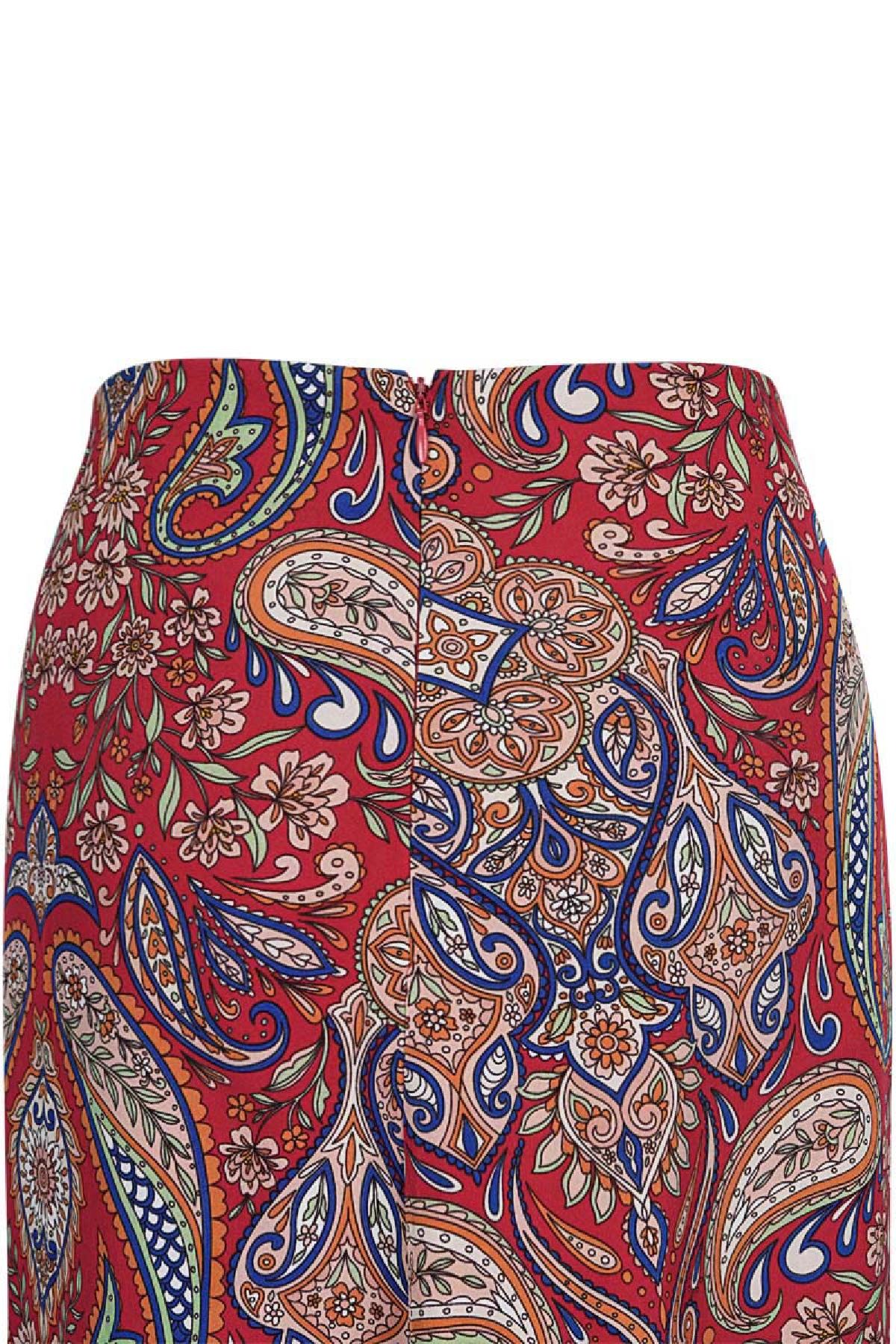 Maxi gonna rossa/blu Red S Immagine5