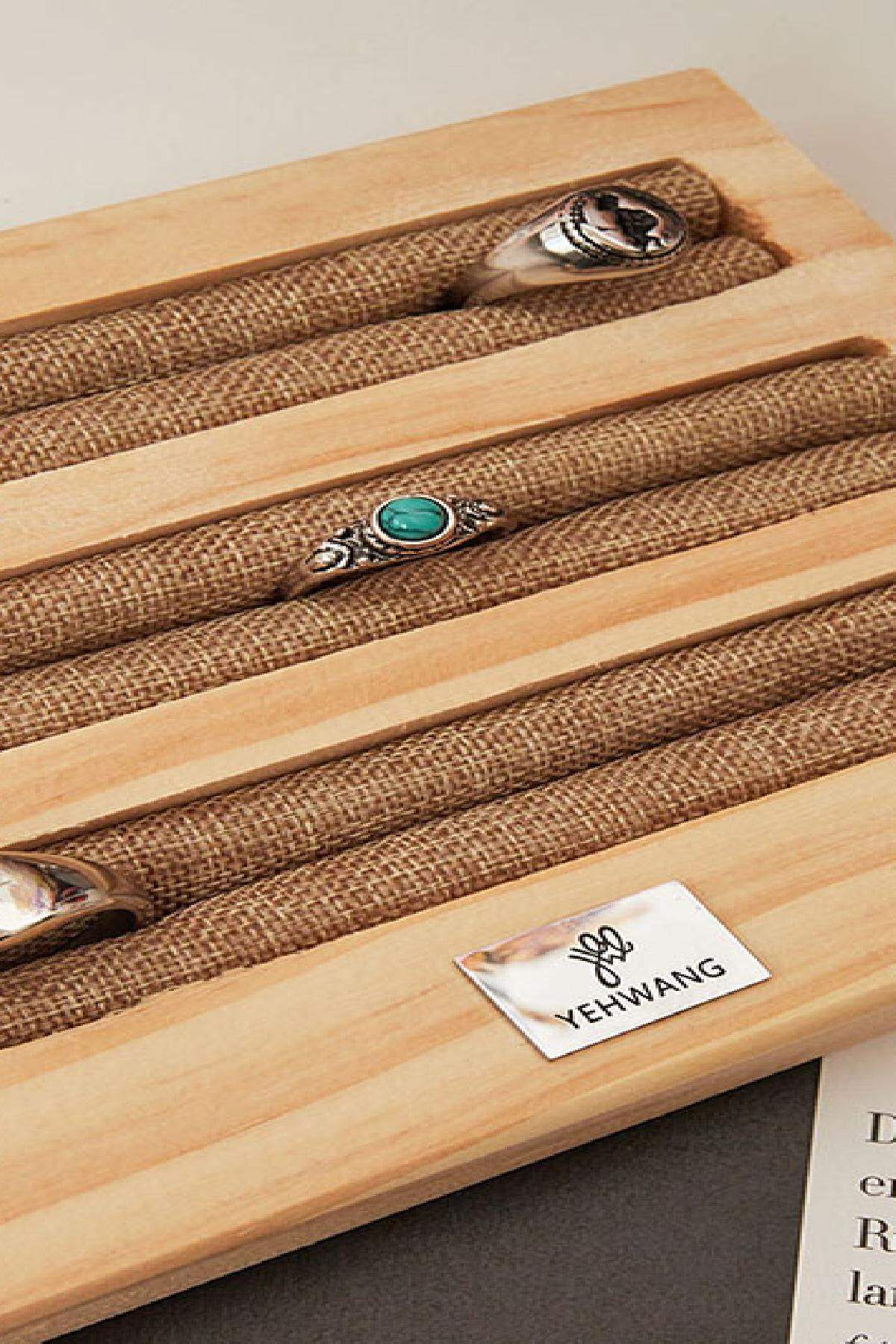 display 12 rings  beige &  h5 Imagen2