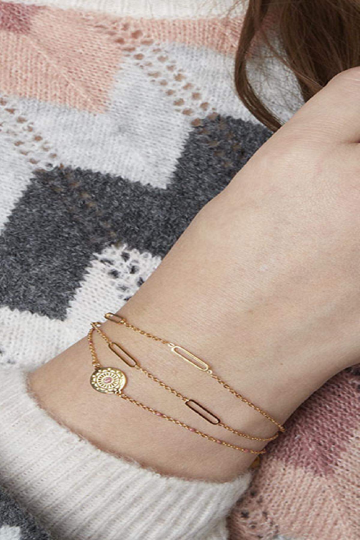 Armband Seductive Goldfarbe Edelstahl 2