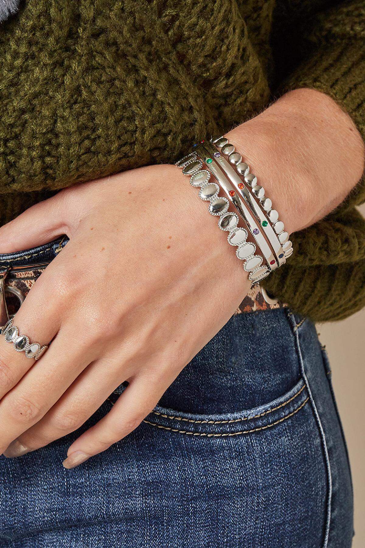 Bracciale Altezza Reale Silver Color Stainless Steel One size Immagine4