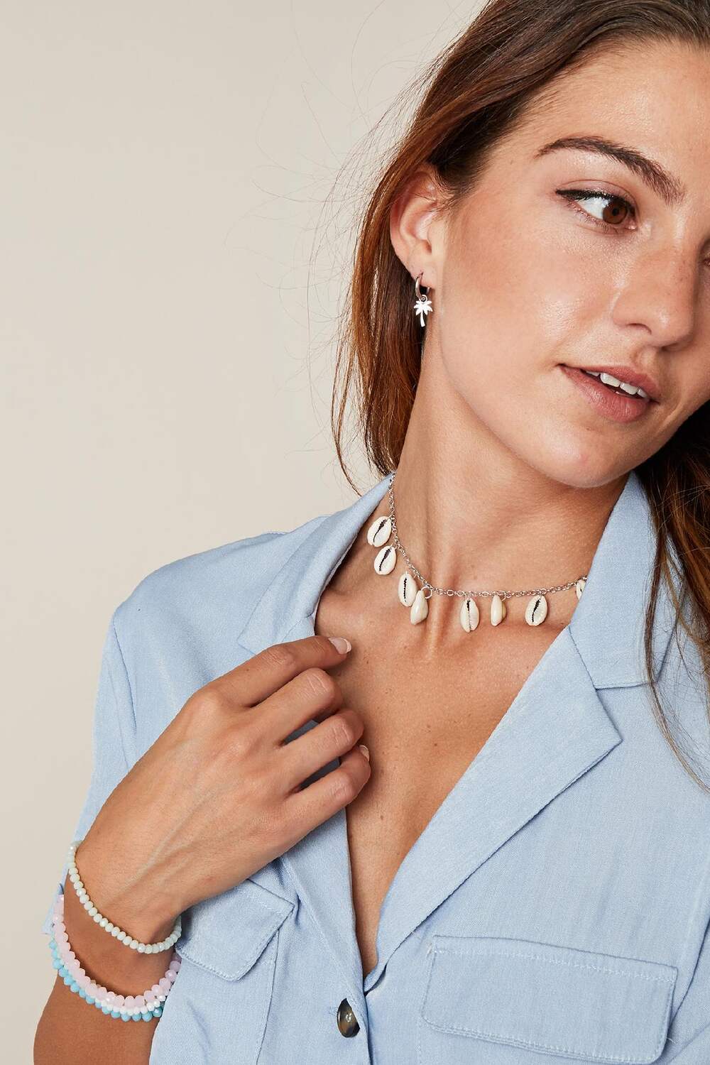 Ketting Beach Girl Zilver Koper h5Afbeelding2