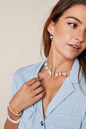 Ketting Beach Girl Zilver Koper h5 Afbeelding2