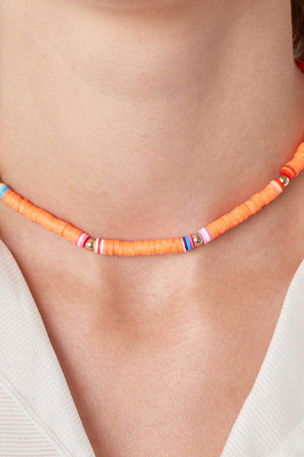 Kette Surf Babe Orange Gummi h5 Bild2
