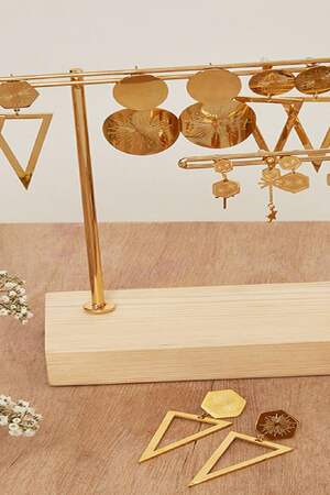 Ohrringe Display Set Life's A Party Goldfarbe Edelstahl h5 Bild2