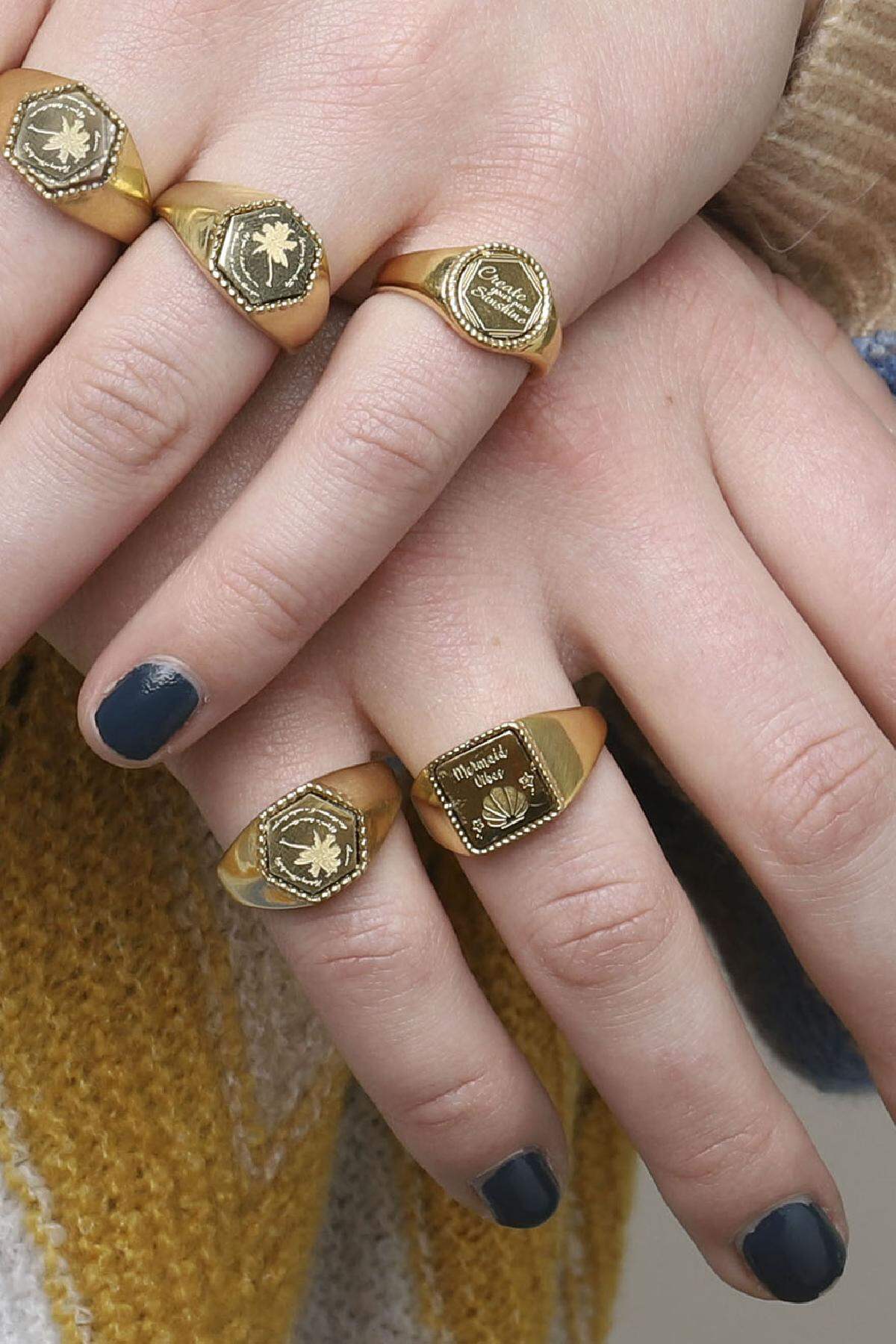 Bague Mermaid Vibes #18 Couleur or & Argent Acier Inoxydable h5 Image3