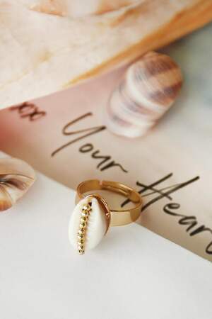 Ossessione della conchiglia dell'anello Gold Copper h5 Immagine3