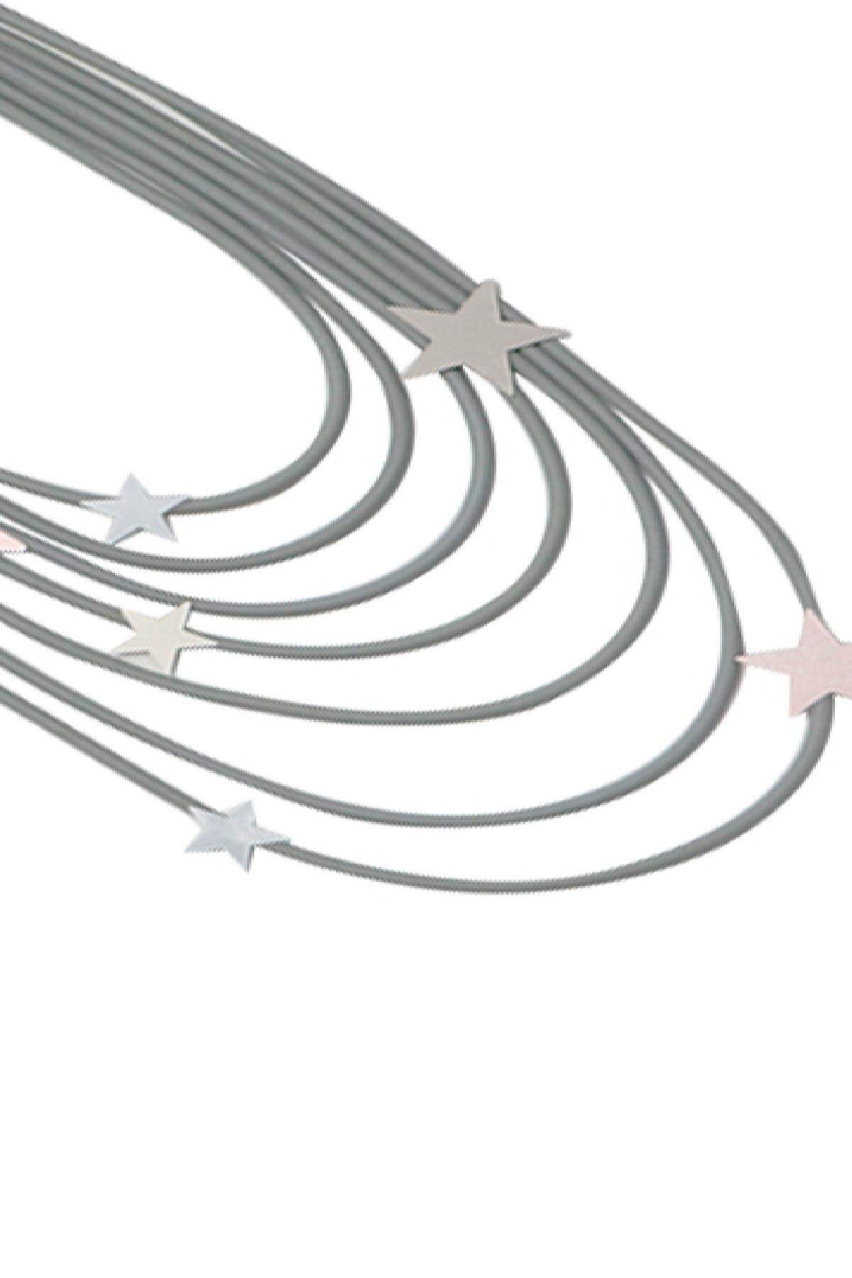 Kette Multiple Stars Grau Aluminium L Bild2