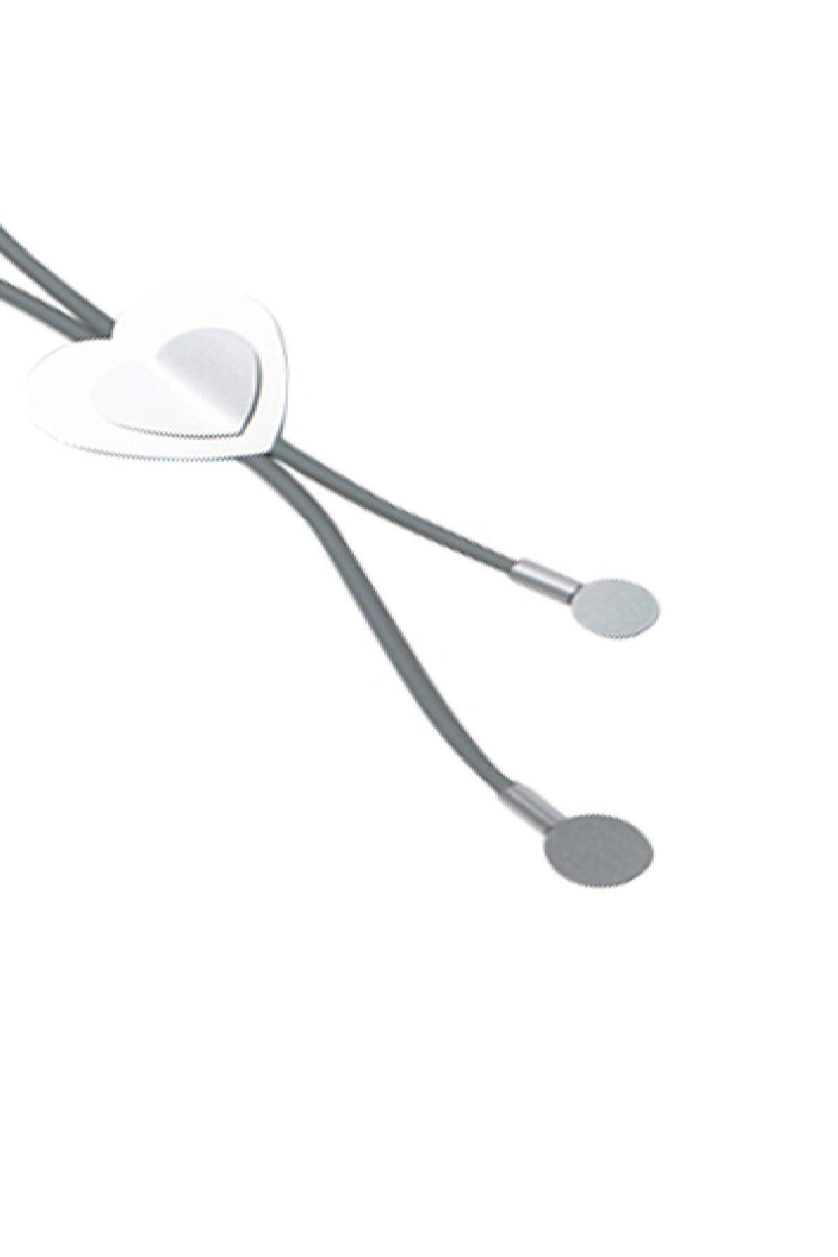 Kette Statement Heart Grau Aluminium XL Bild2