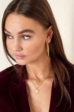 collana con pendente a forma di pistola in acciaio inossidabile h5 Immagine2