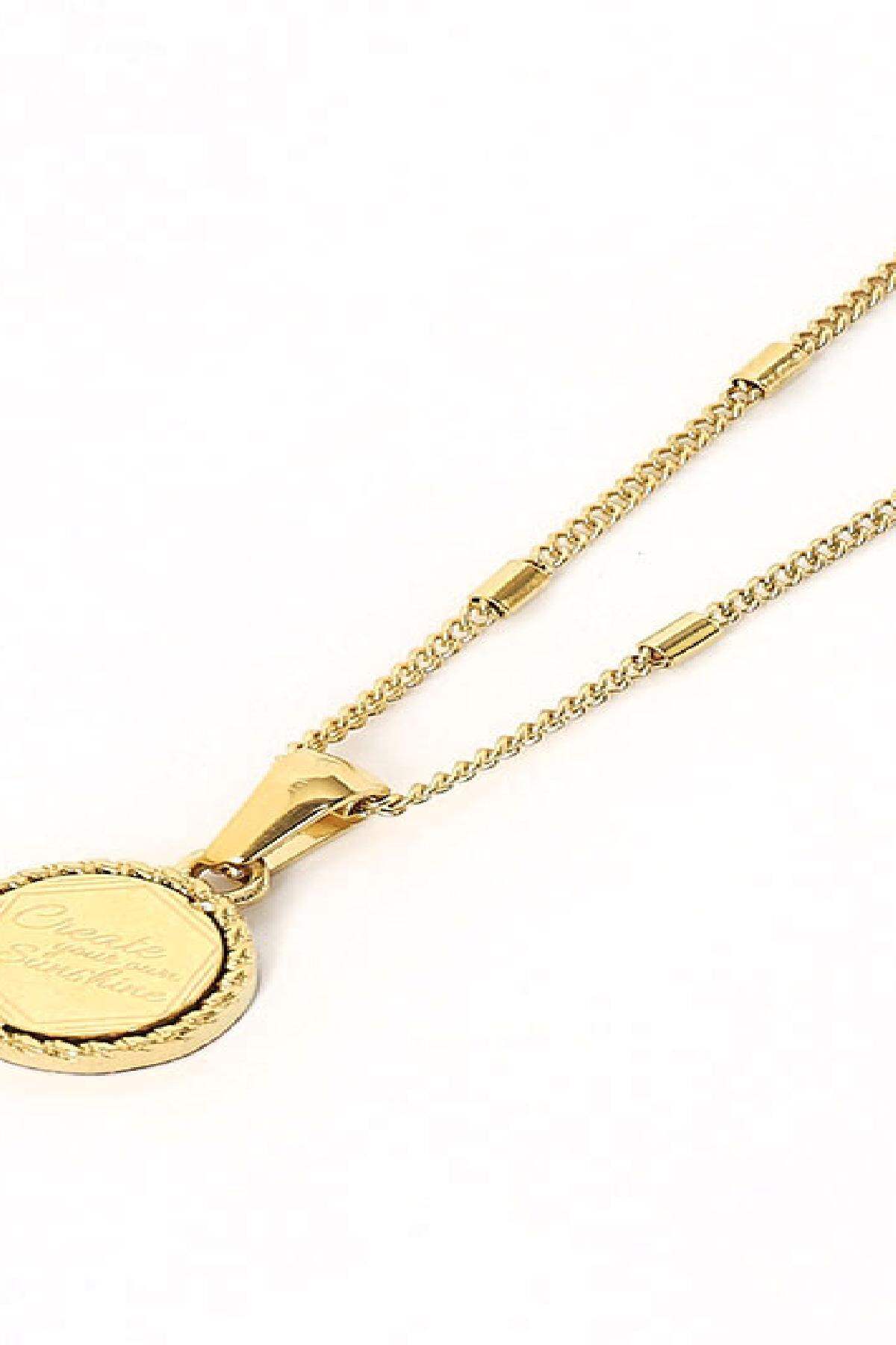 Necklace Create Your Own Sunshine Goldfarbe Edelstahl h5 Bild5