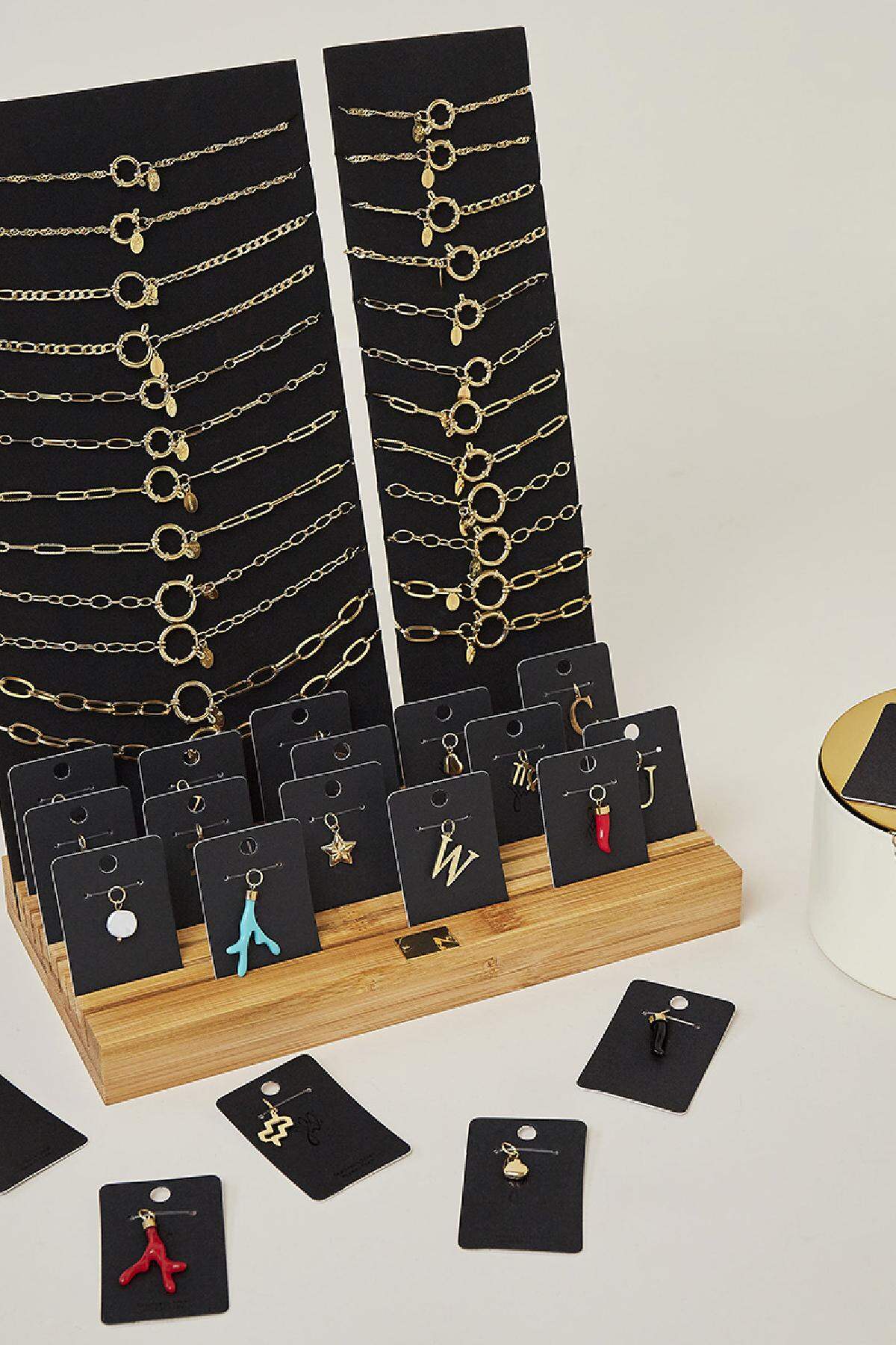 Display Set Chains & Charms Argenté Acier inoxydable Image5