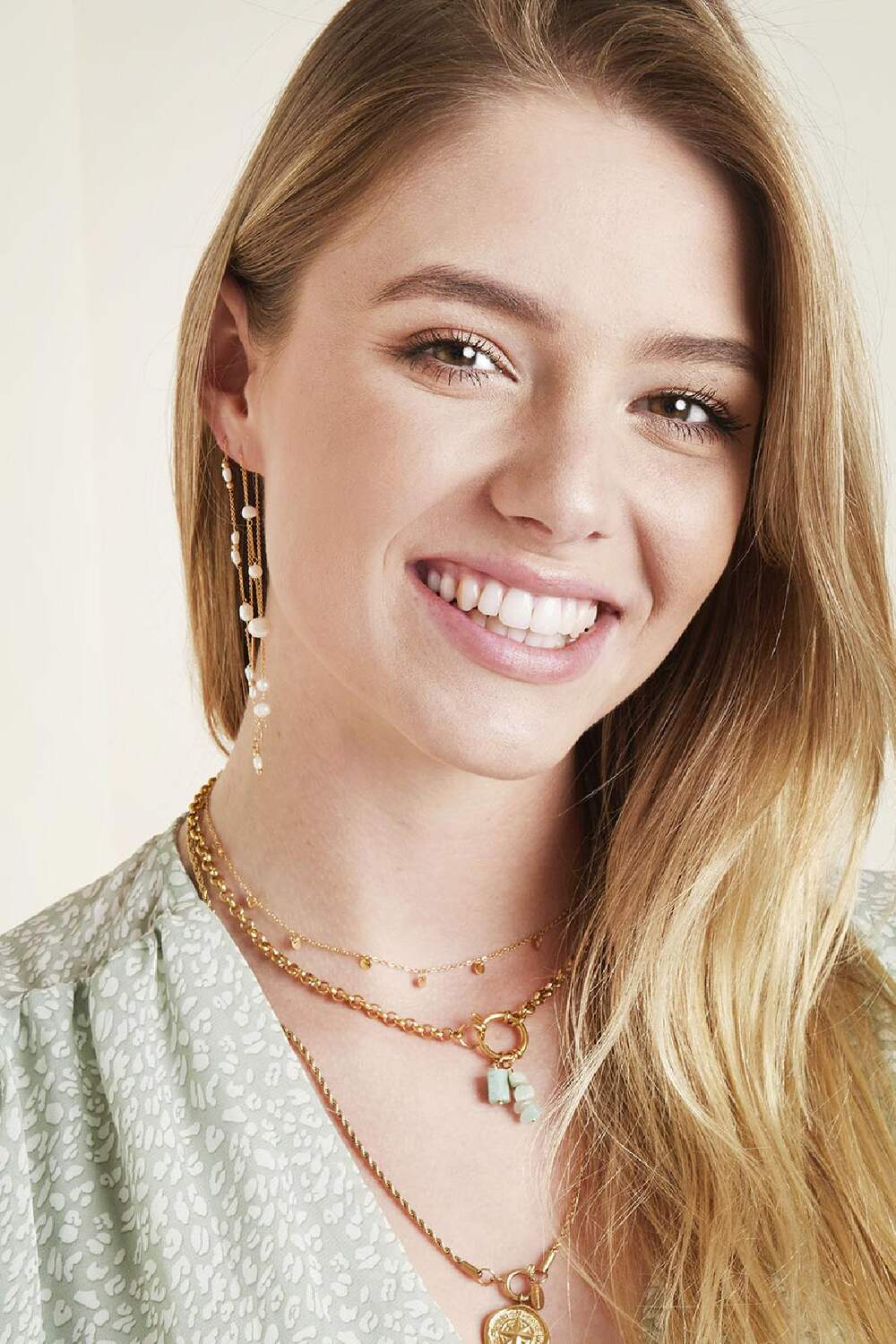 Collier Chain Rylee Couleur or Acier inoxydable h5Image4