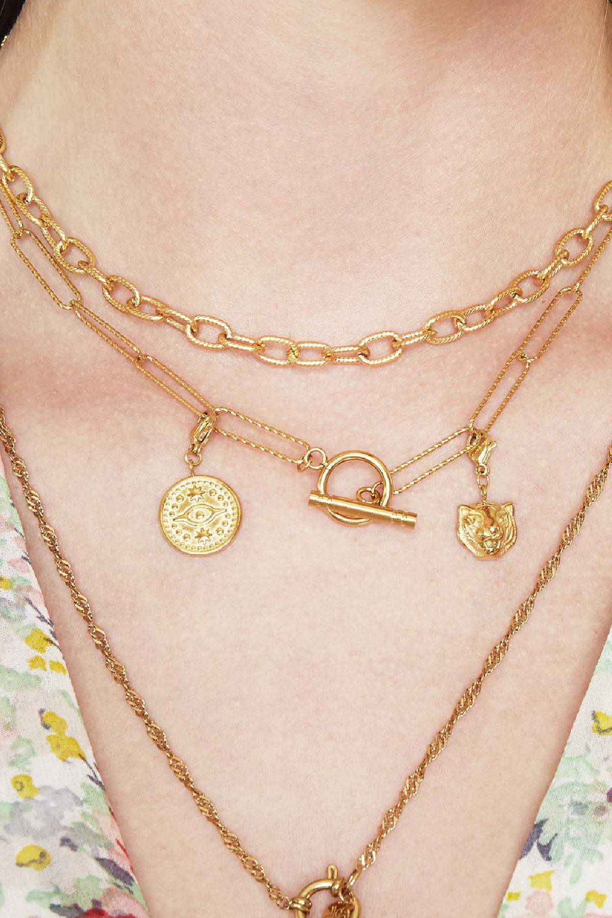 Collier Chiseled Chain Couleur or Acier inoxydable Image2