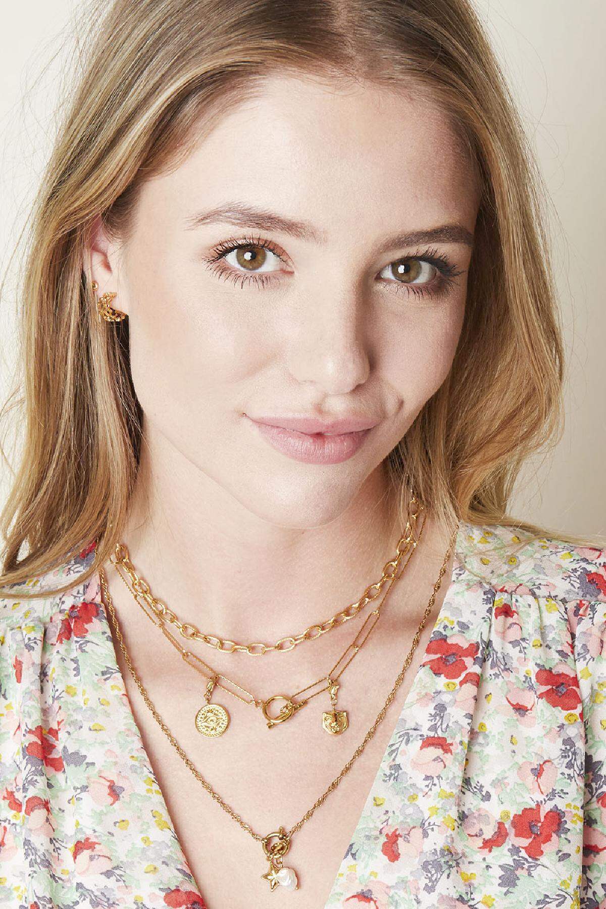 Collier Chiseled Chain Couleur or Acier inoxydable Image3