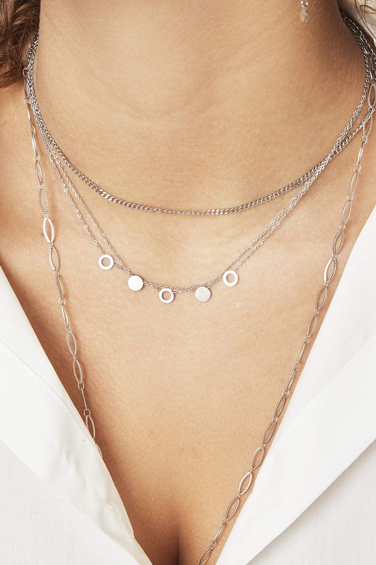 Collier It's Mutual Argenté Acier inoxydable h5 Image3