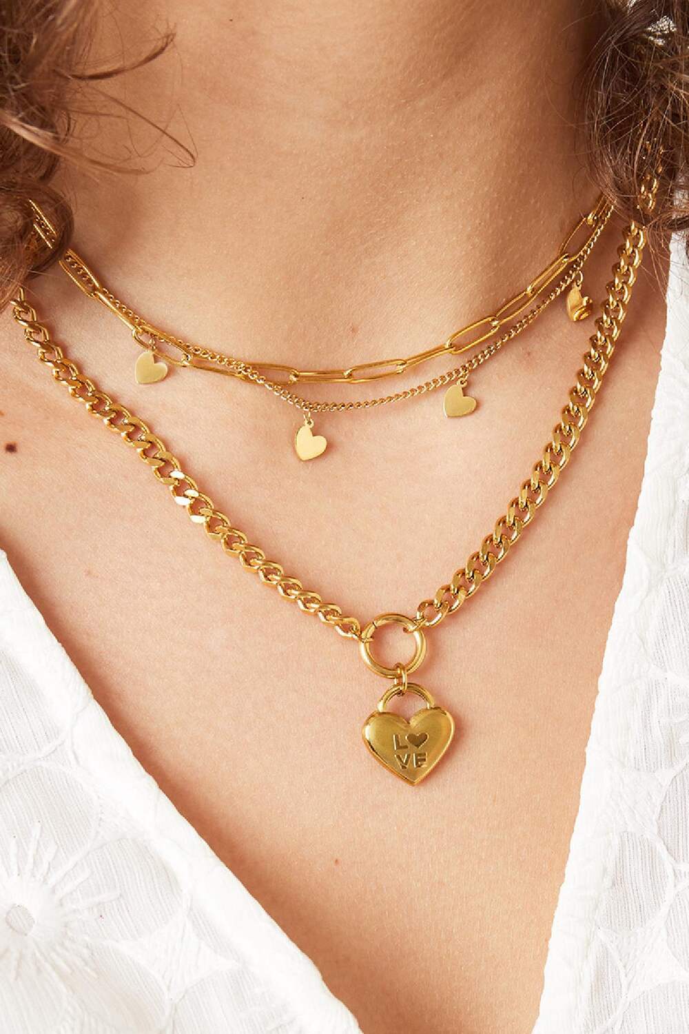 Necklace Chain My Heart Silver Color Stainless Steel h5Picture3