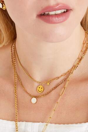 Edelstahlkette Smiley und Stern h5 Bild5