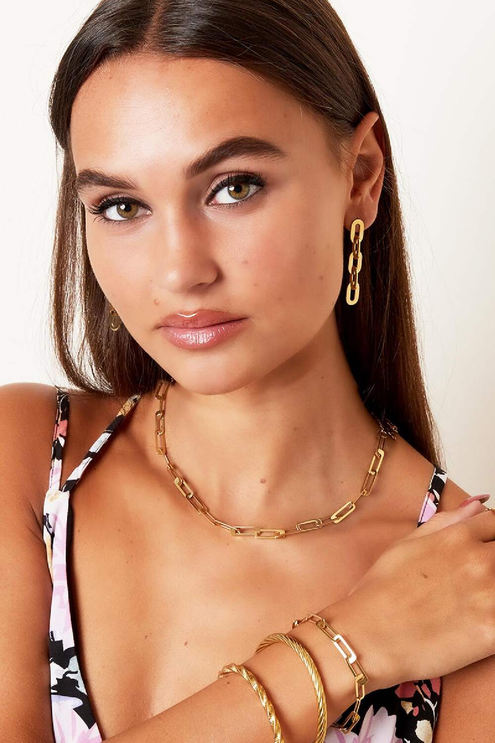 Collier grosse chaîne Argenté Acier inoxydable h5Image2