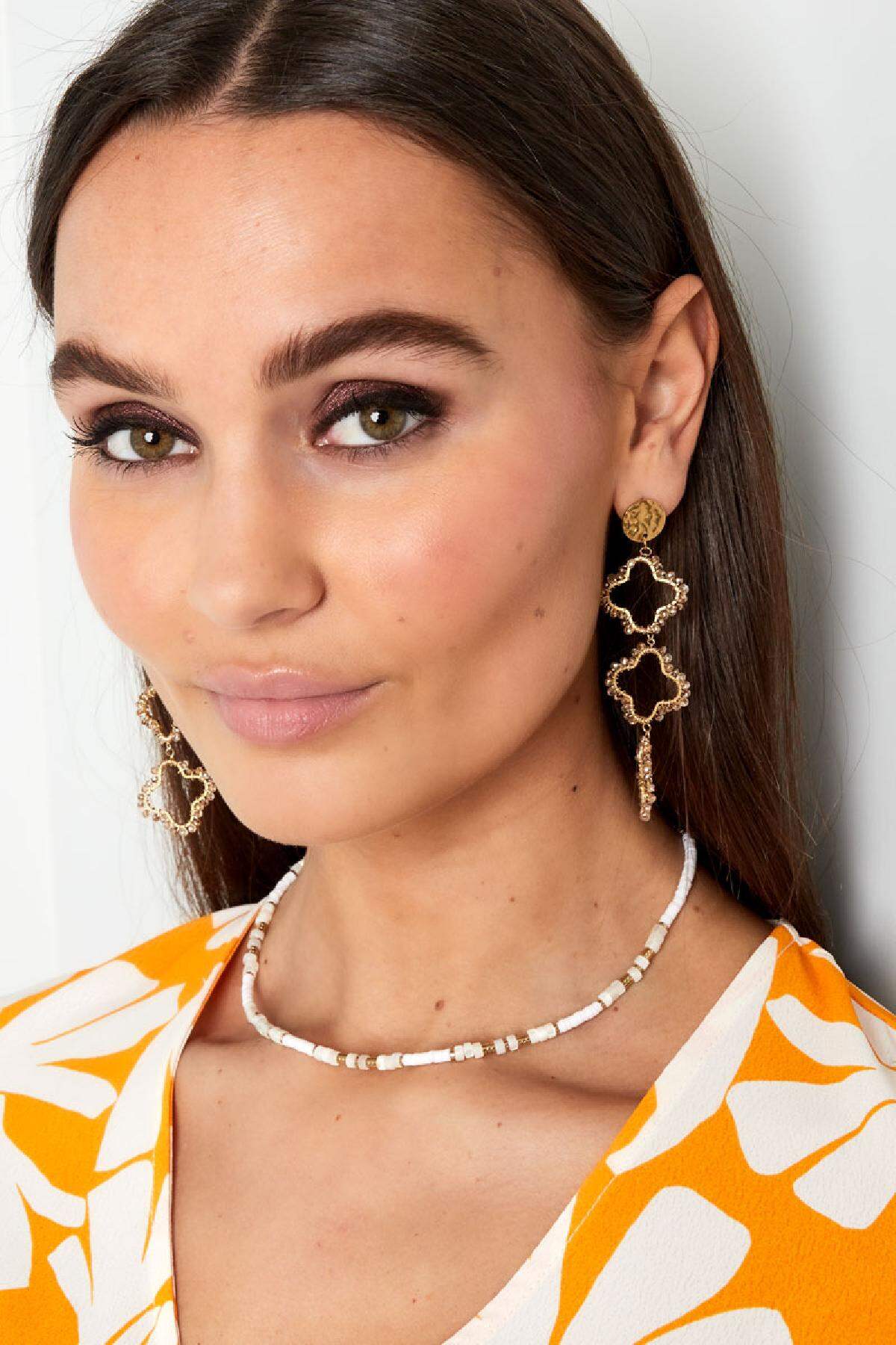 Kralenketting kleur Lichtroze Hematiet Afbeelding4