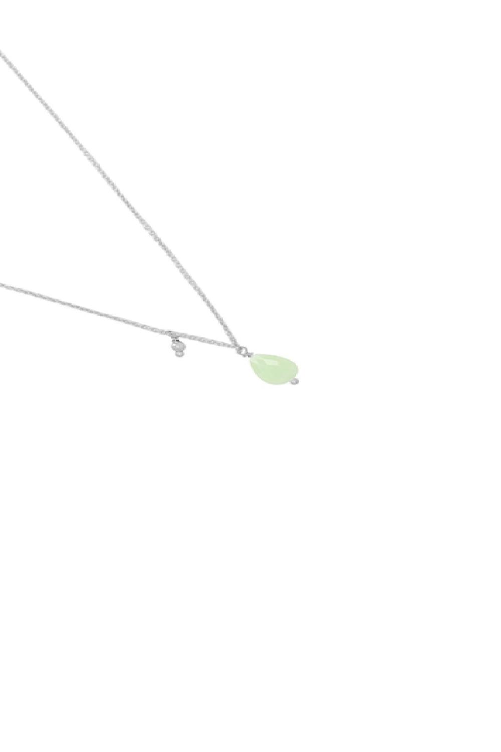 Necklace Funky Stone Menta Chapado En Color Dorado Estándar Imagen2