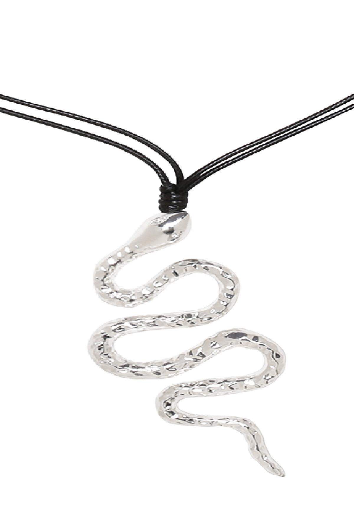 Kette Big Snake Schwarz Legierung h5 Bild2