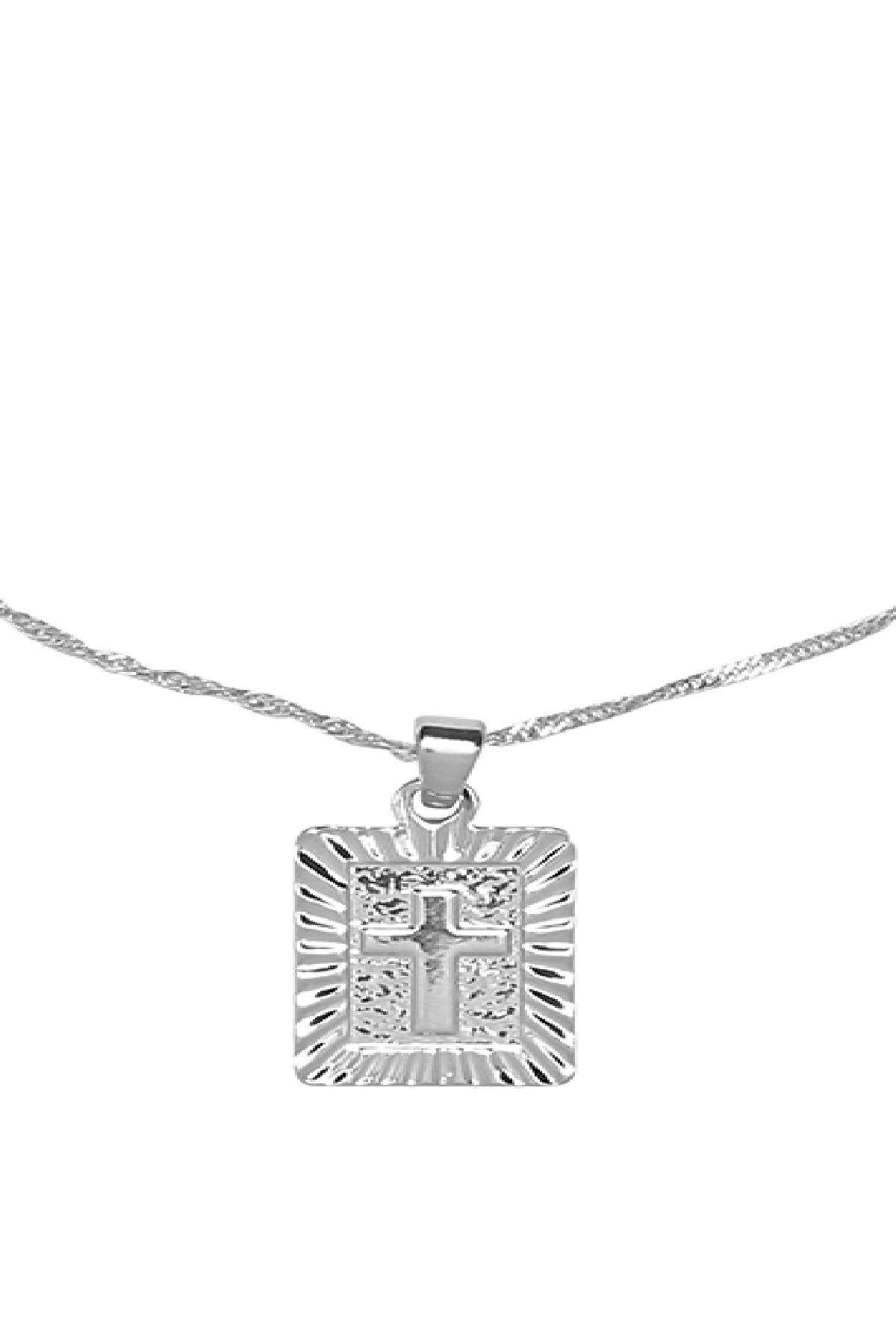 collana croce spirituale silver color  h5 Immagine2