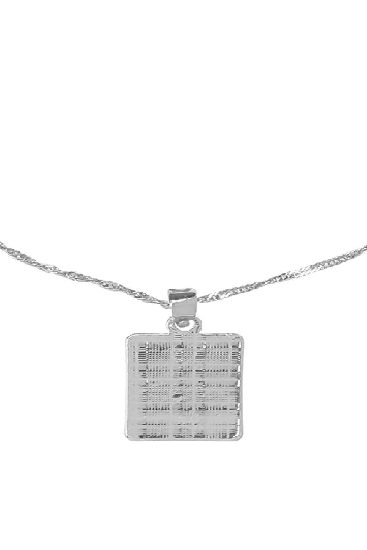 collana croce spirituale silver color  Immagine3