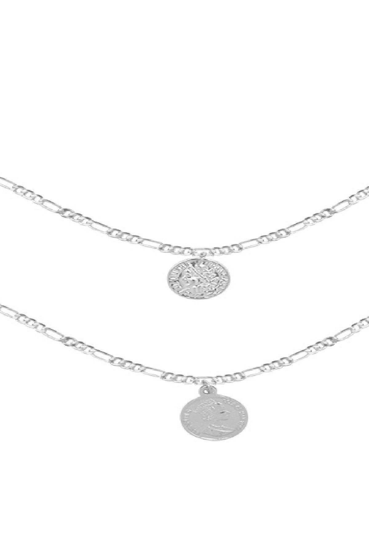 Kette Royal Coins Silber Vergoldet Bild3