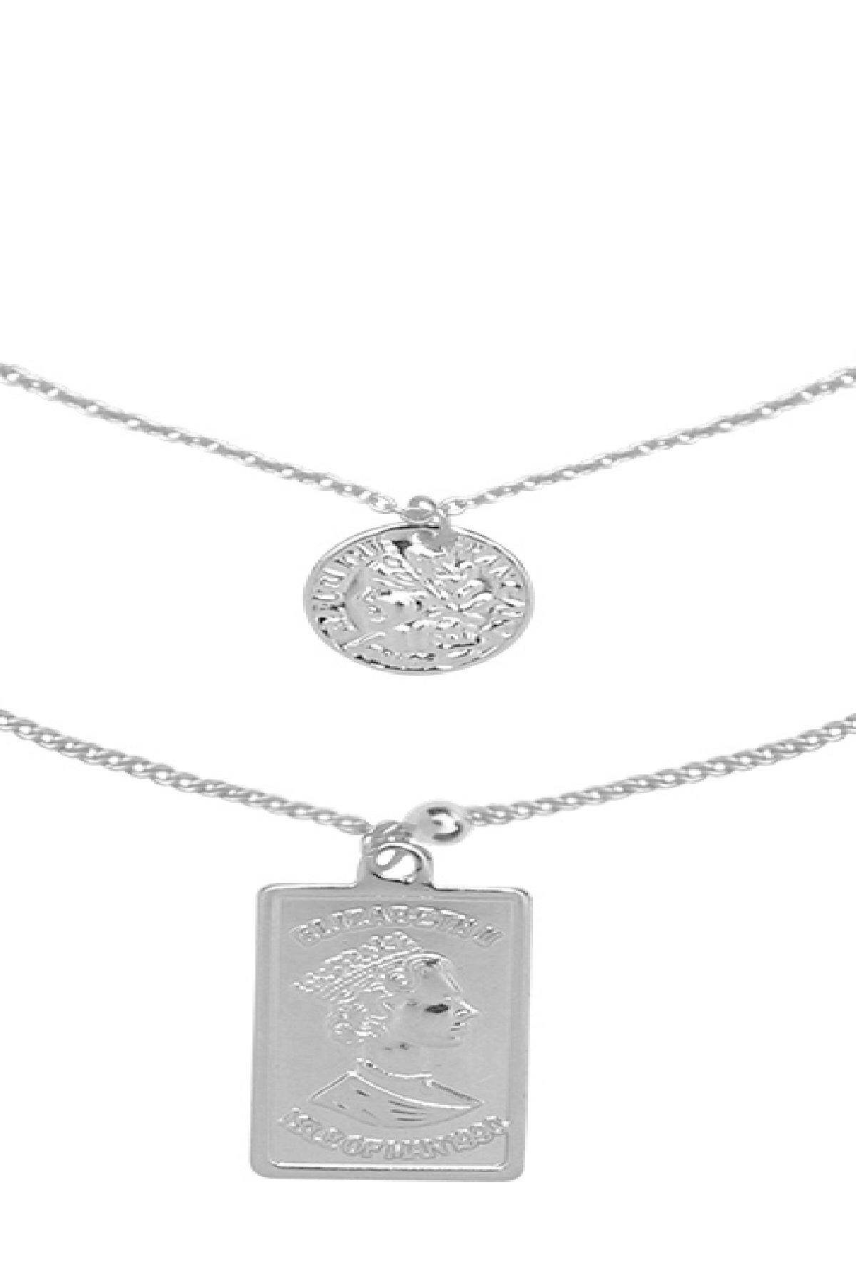 collana elisabetta ii silver color  h5 Immagine3