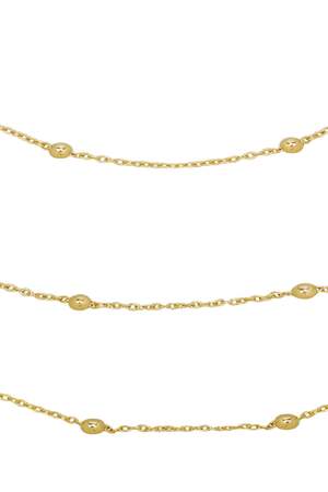 Kette Layering Dots Silber Vergoldet h5 Bild2