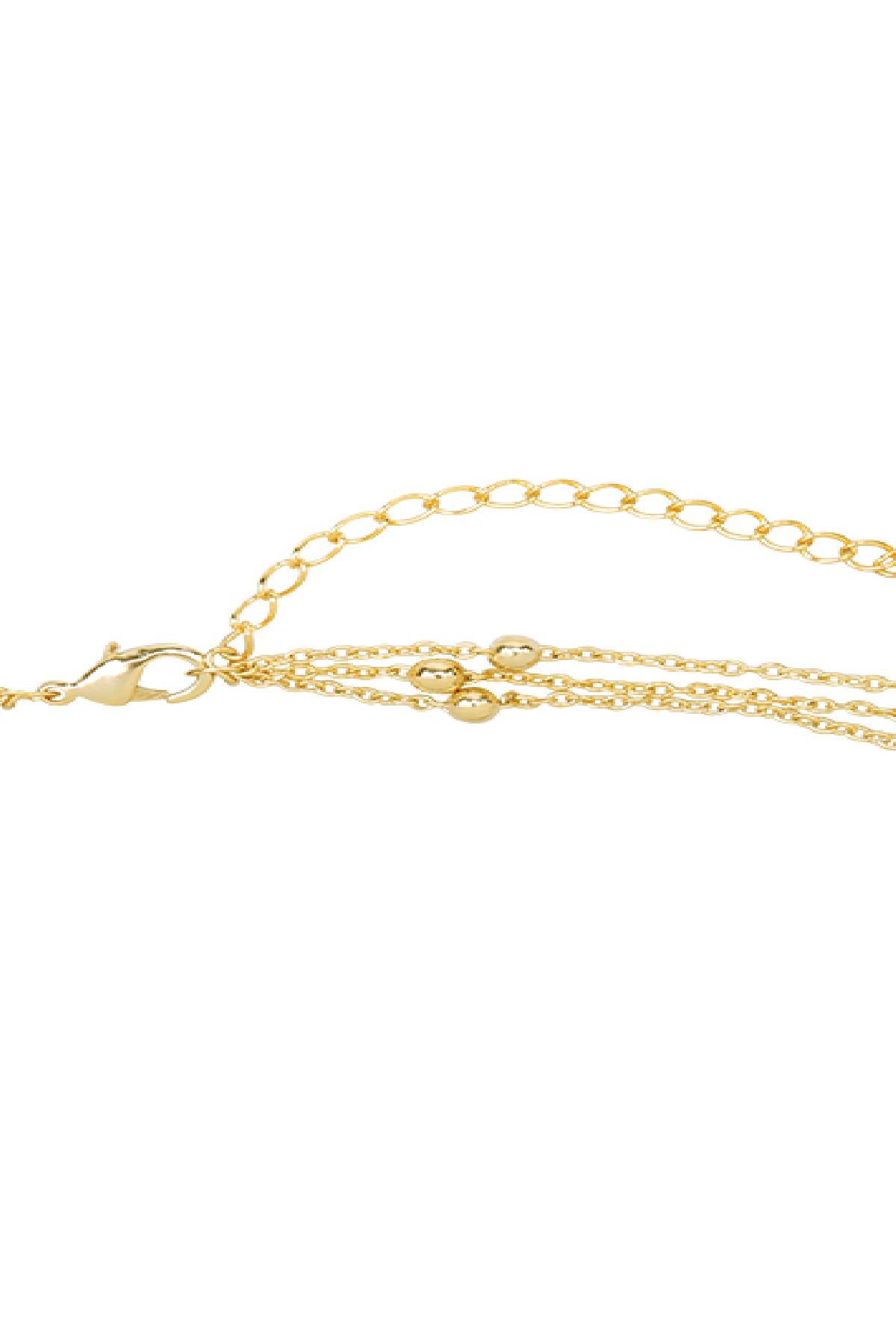 Kette Layering Dots Silber Vergoldet Bild3