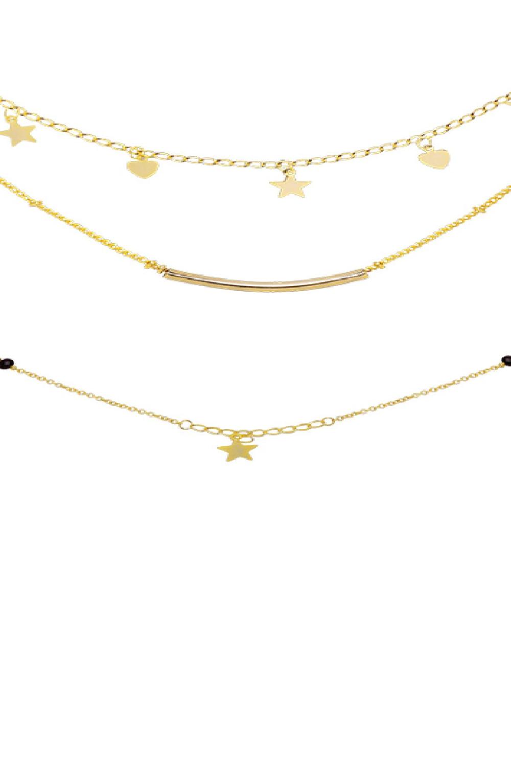 Kette Famous Star Goldfarbe Vergoldet Bild4