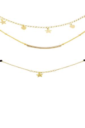 Kette Famous Star Goldfarbe Vergoldet h5 Bild4