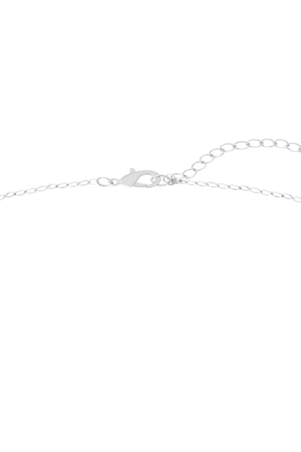 Collana Rosario Croce Silver Color Stainless Steel Immagine3