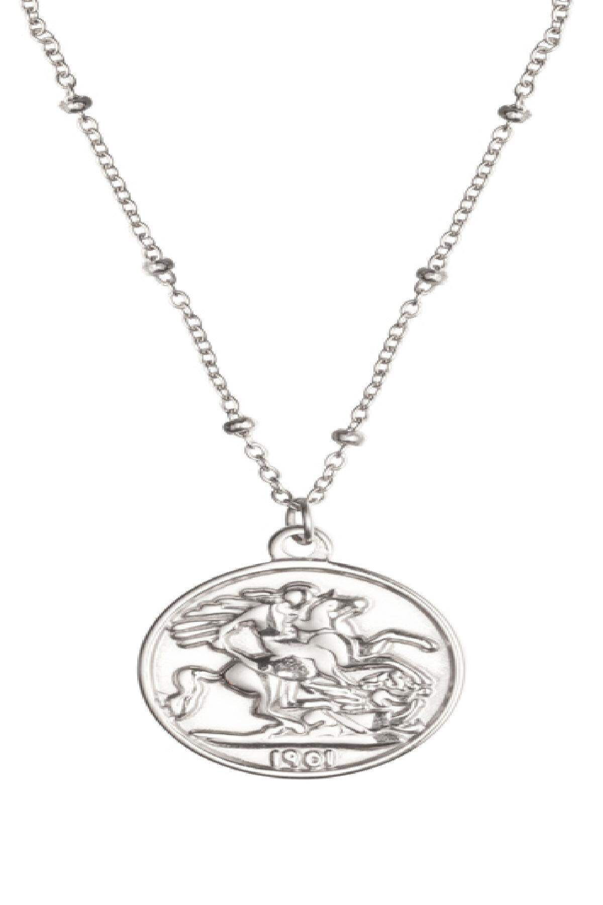 Collana a strati Reina & Dots Silver Color Stainless Steel Immagine2