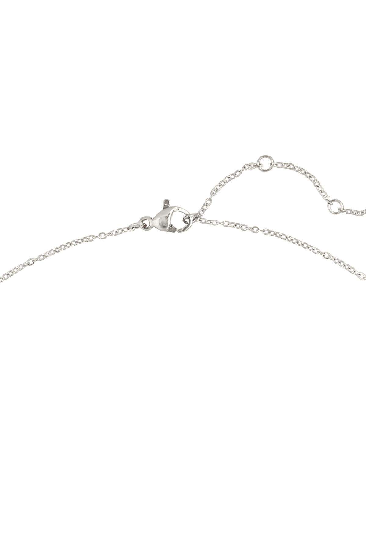 Collana Pioggia di coriandoli Silver Color Stainless Steel Immagine2